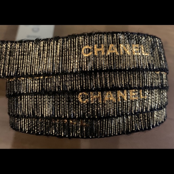 Genuine Chanel Ribbon Black ONE Yard - Picture 3 of 11